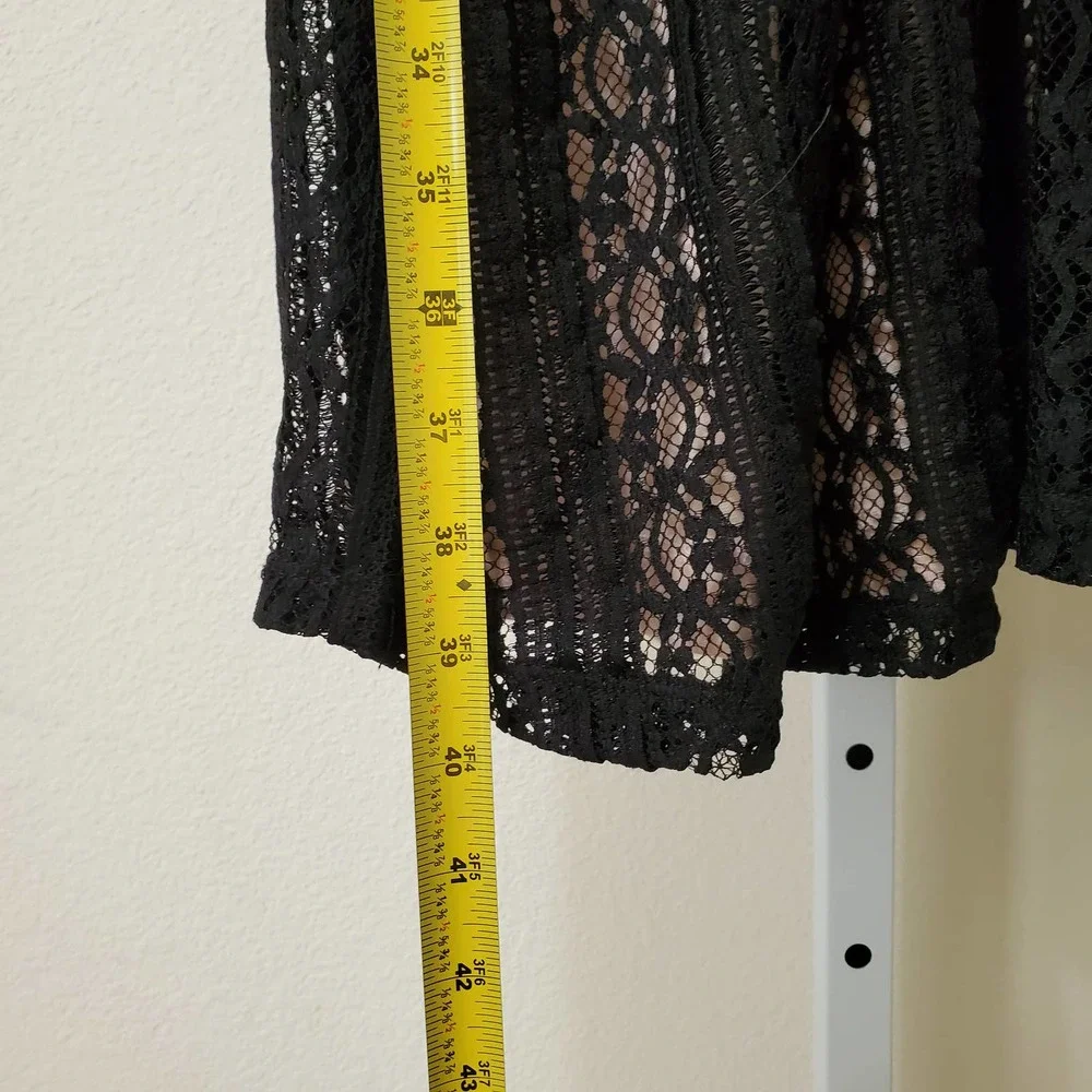 ANTRHOPOLOGIE MOULINETTE SOEURS Women's Myrna Black Lace Sheath Dress sz L - Picture 5 of 7